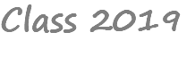 Class 2019